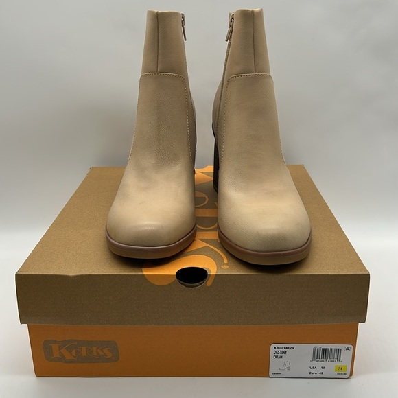 2275- Korks Ankle Boots Cream Colors Size 10 M NWT - Picture 12 of 14